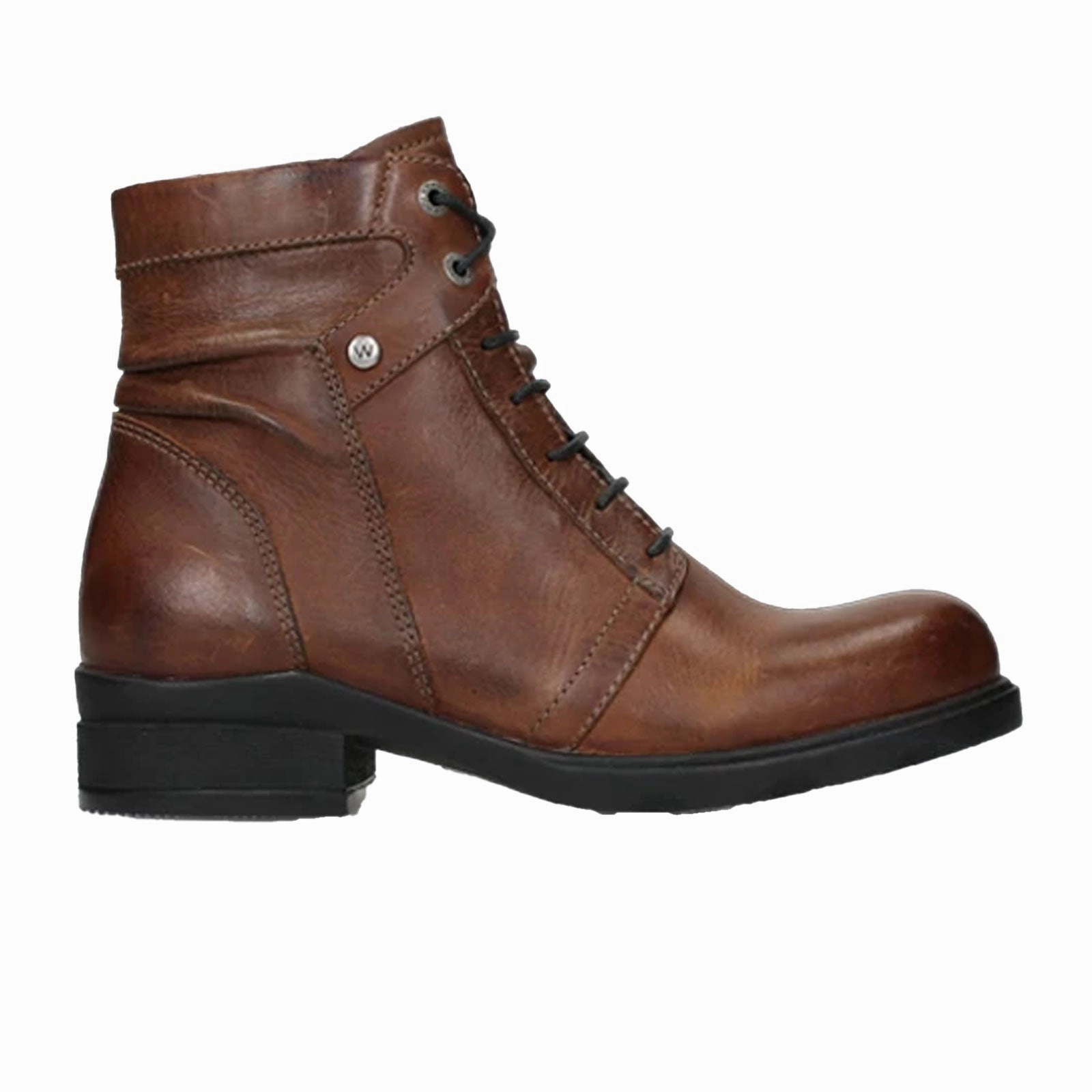 Event Go Slow Power Wolky Center Ankle Boot (Women) - Cognac Velvet Leather