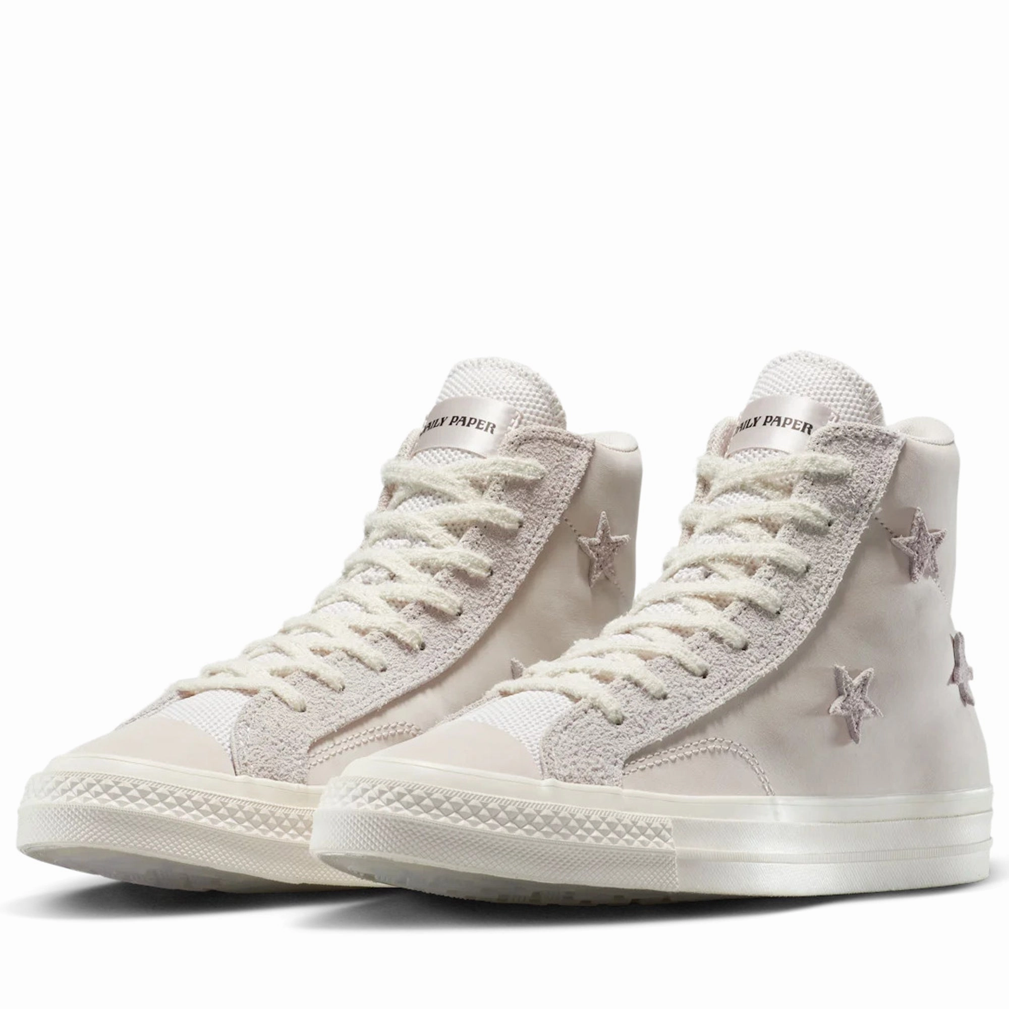 Sole Firm Daily Paper x Converse Star Player 76 Hi - White Sand/Egret