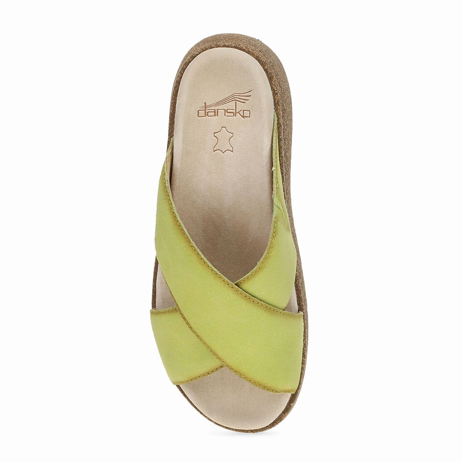 Dansko Bridget Slide Sandal (Women) - Lime Burnished Suede flexible shoes Trendy Appearance