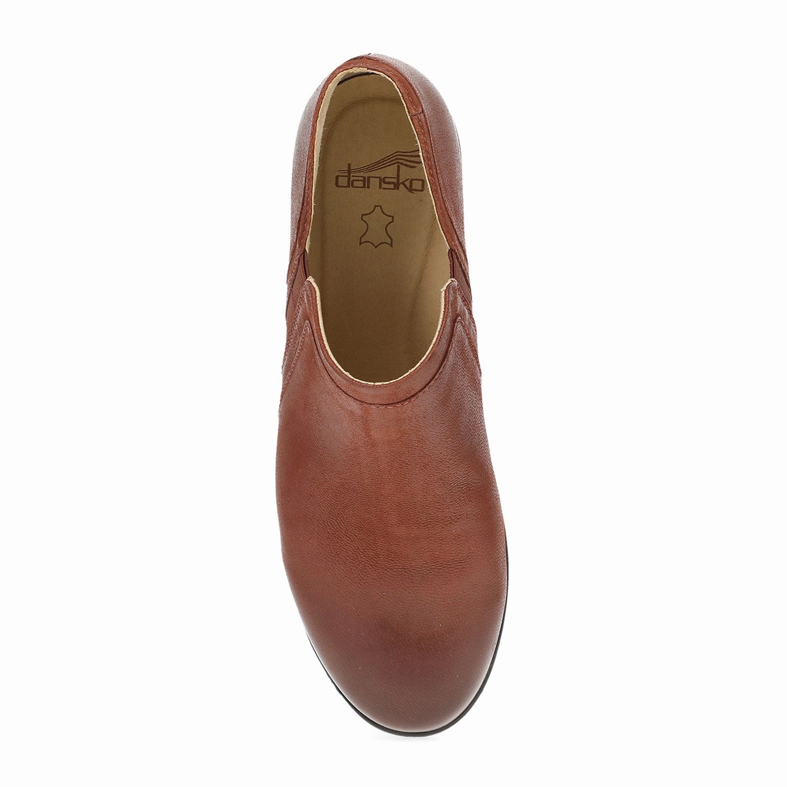 Dansko Cheryl Ankle Bootie (Women) - Russet Burnished Nubuck Effortless Design
