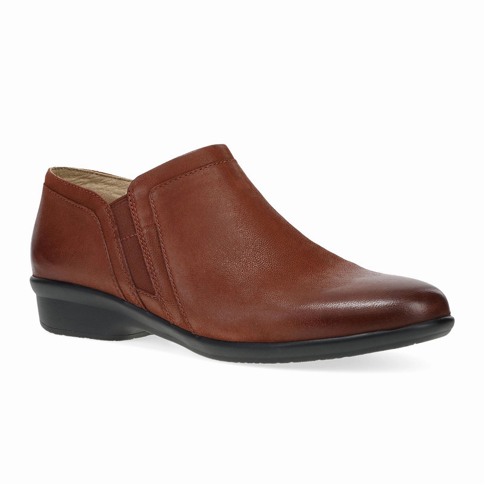 Dansko Cheryl Ankle Bootie (Women) - Russet Burnished Nubuck Firm Guard