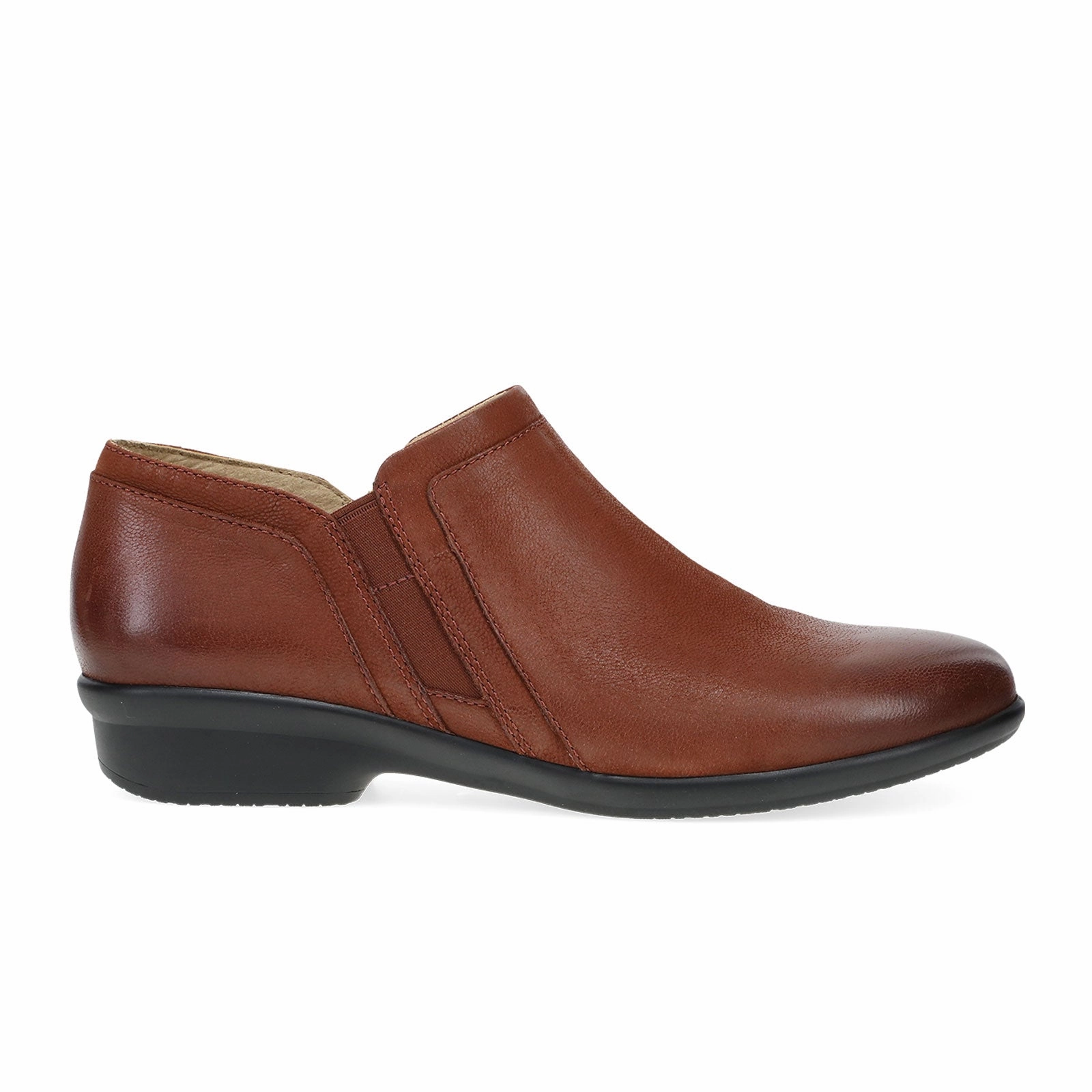 Fast Walk Dansko Cheryl Ankle Bootie (Women) - Russet Burnished Nubuck
