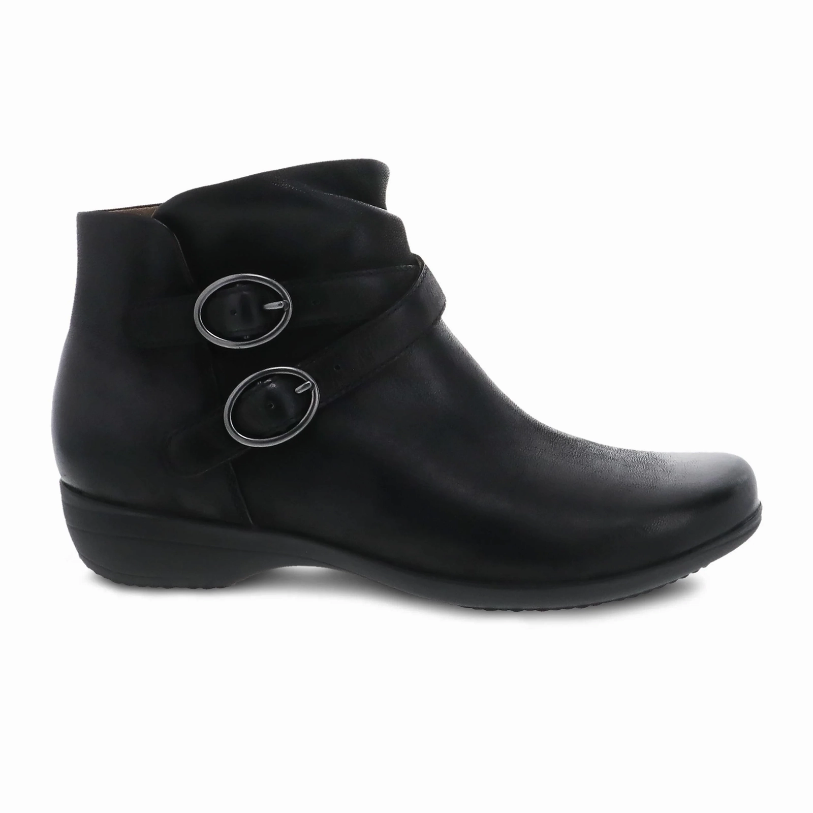 Dansko Faithe Ankle Boot (Women) - Black Burnished Nubuck Market Pace