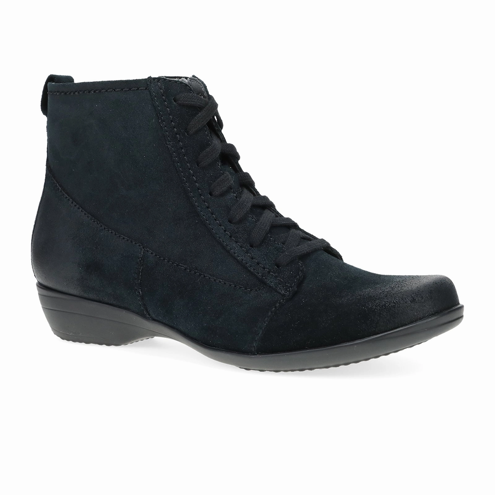 Dansko Finnley Ankle Boot (Women) - Black Burnished Nubuck Step Firmly Market Lane