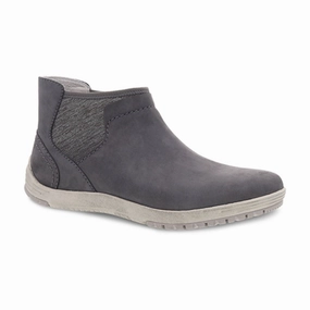 Dansko Lizette Ankle Boot (Women) - Grey Waterproof Nubuck Street Flow Pro Bright Path