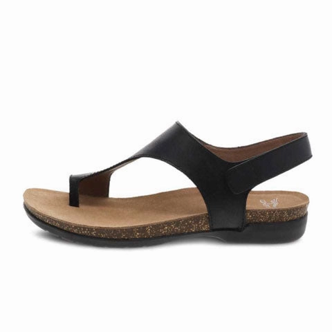 Instant Relaxation Dansko Reece Backstrap Sandal (Women) - Black Waxy Burnished