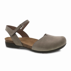 Dansko Rowan Backstrap Sandal (Women) - Taupe Milled Nubuck Recyclable