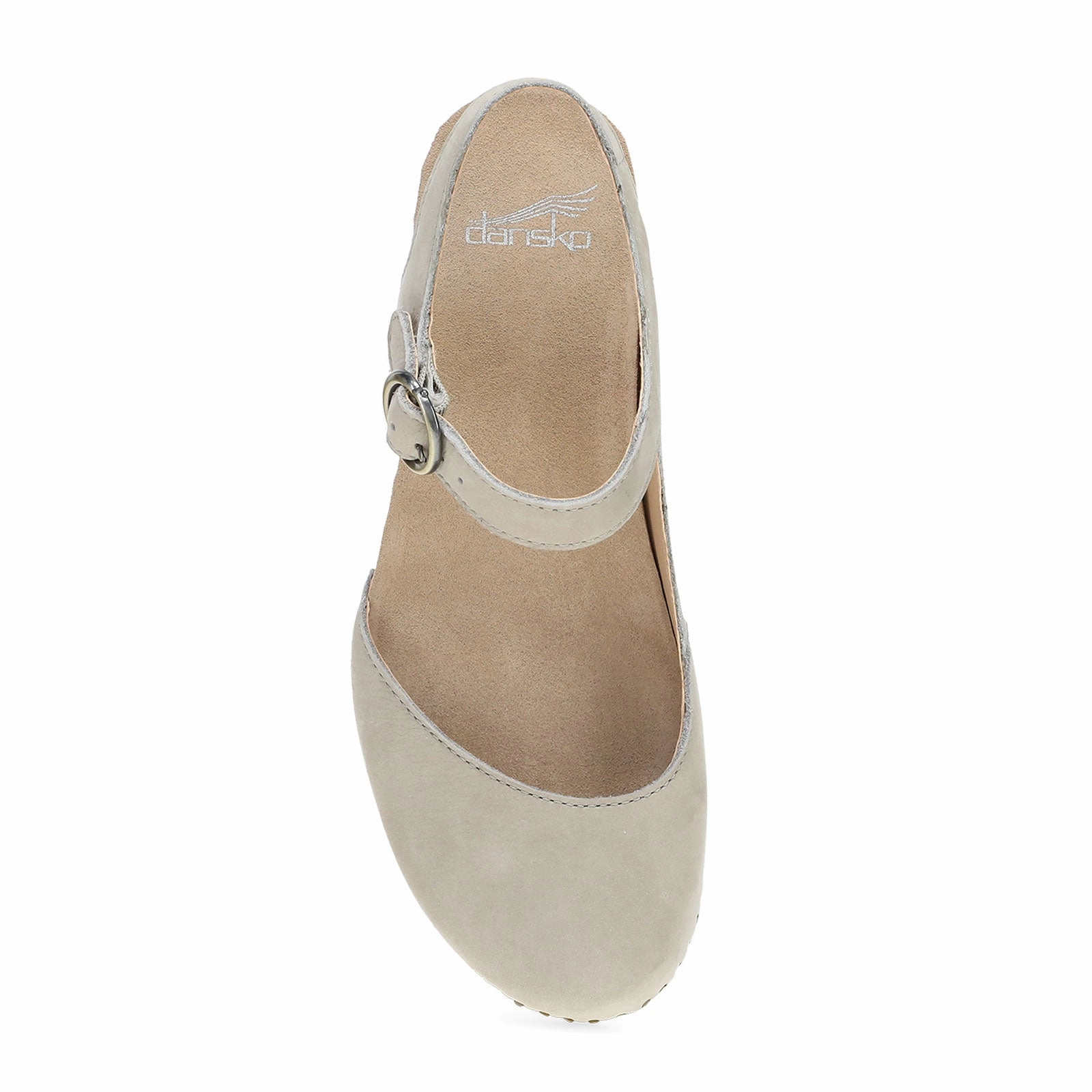 Dansko Taytum Heeled Sandal (Women) - Taupe Milled Nubuck Comfy Fit