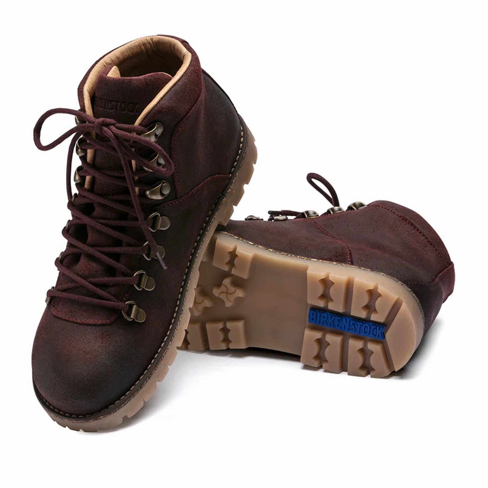 Birkenstock Jackson Narrow Ankle Boot (Women) - Burgundy Oiled Suede Strong Power