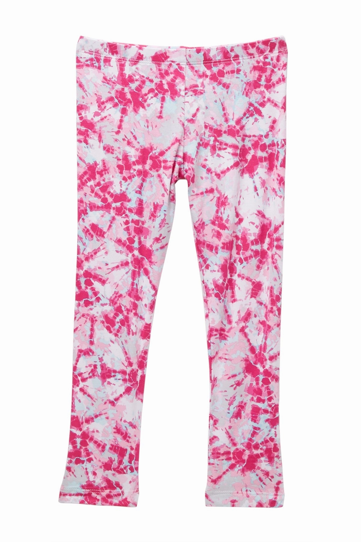 Pastel colored kids' wear Soccer outfits for children Design History Kids Girls Tie Dye Leggings in Rainbow Pink