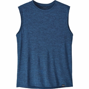 Men's Sleeveless Capilene Cool Daily Shirt Quick Release Placket Polished Placket