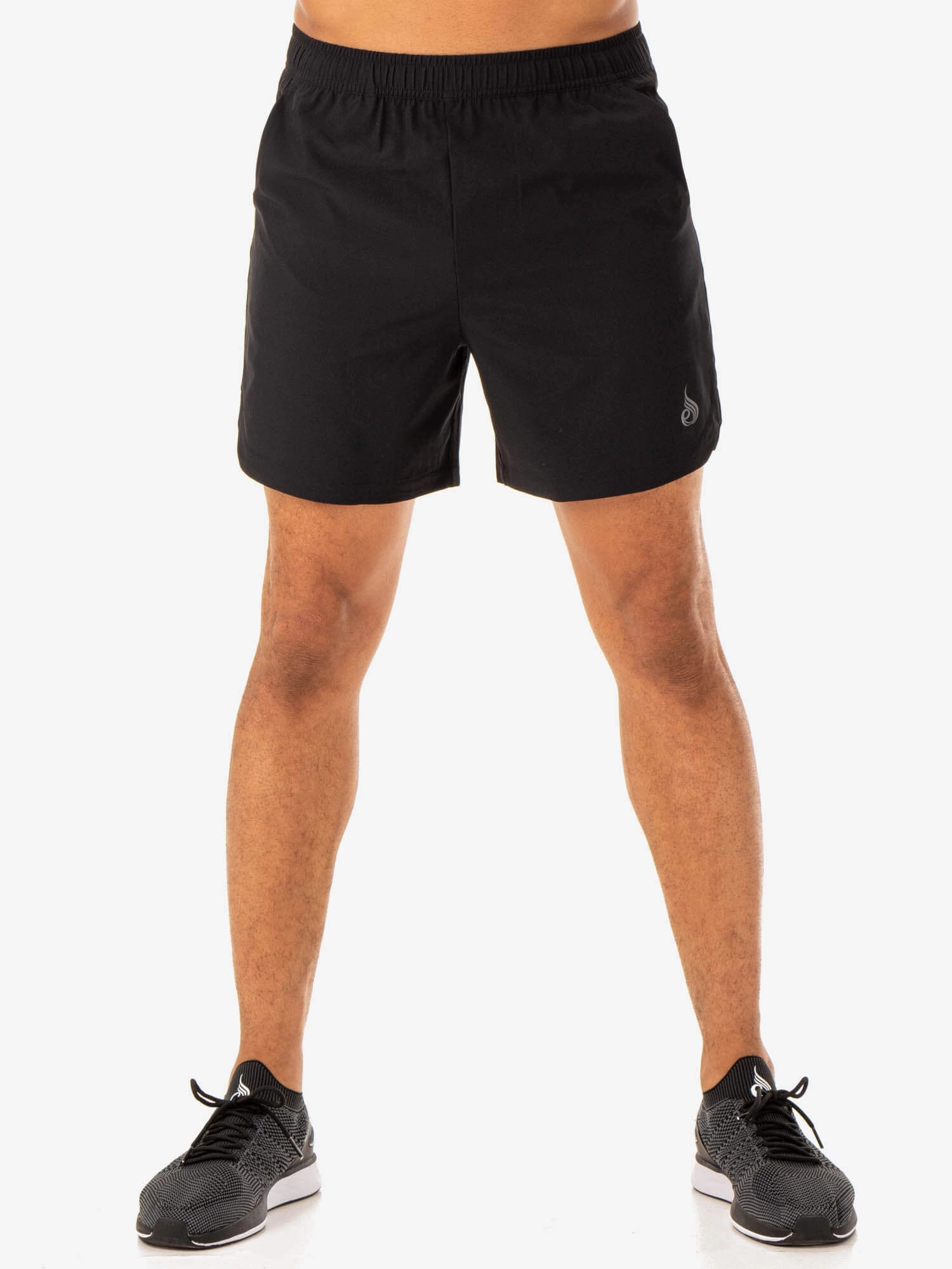 Breathable Comfort Fit Division Training Shorts - Black