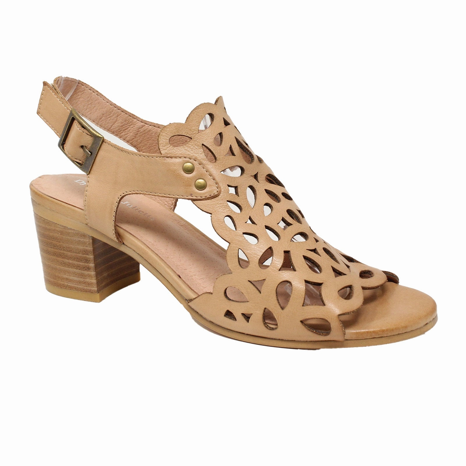 Django & Juliette Britae Heeled Sandal (Women) - Dark Tan Quick Sandal Fit
