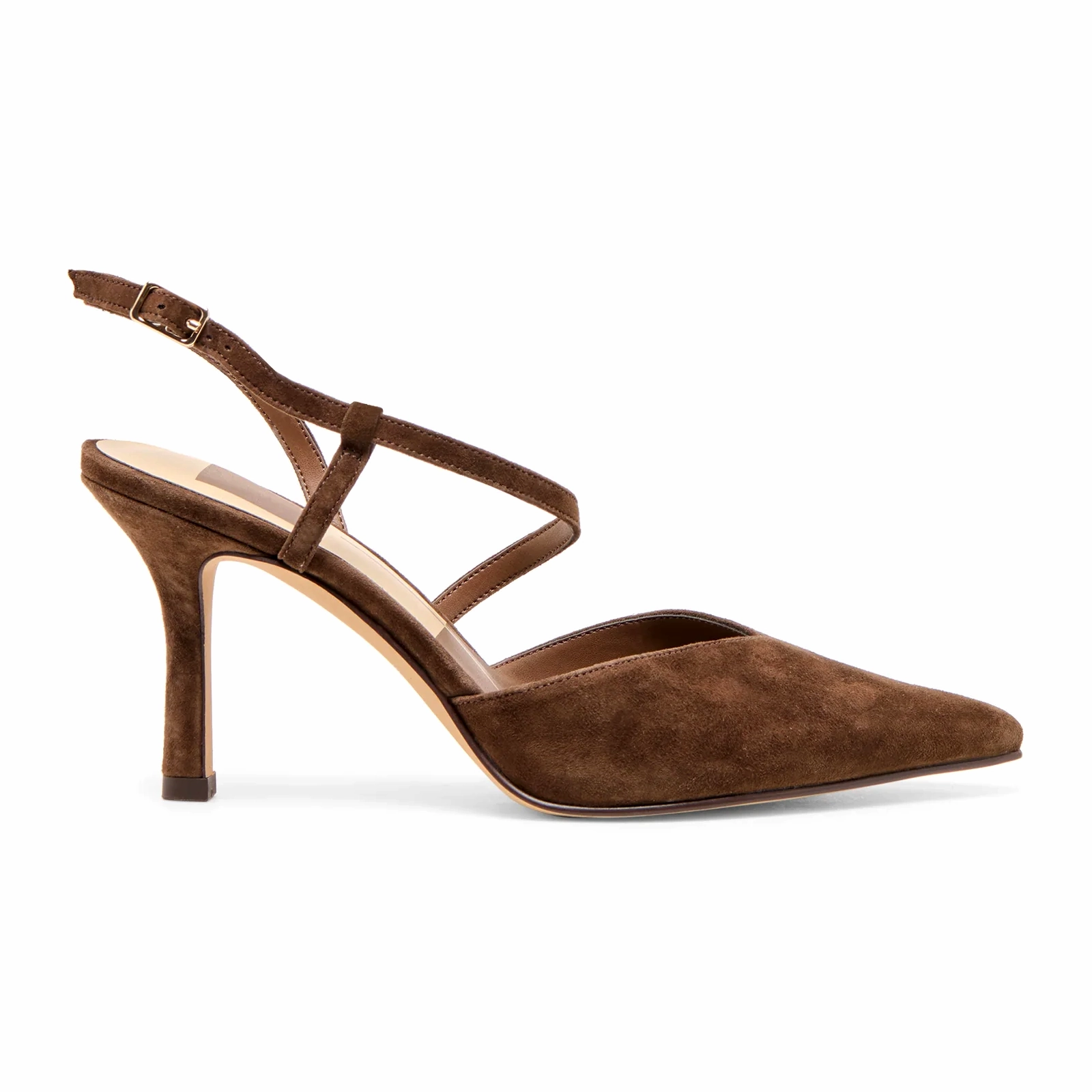Brunch Out Smart Edge Dolce Vita Kamra Strappy Heel (Women) - Dark Brown Suede