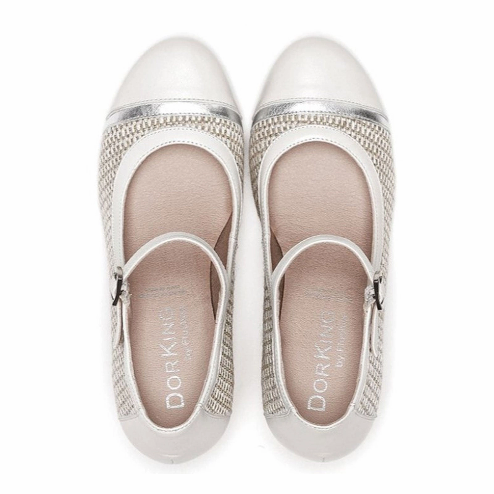 Versatile Comfort Ground True Dorking Rodin D8741 Heeled Mary Jane (Women) - Cream