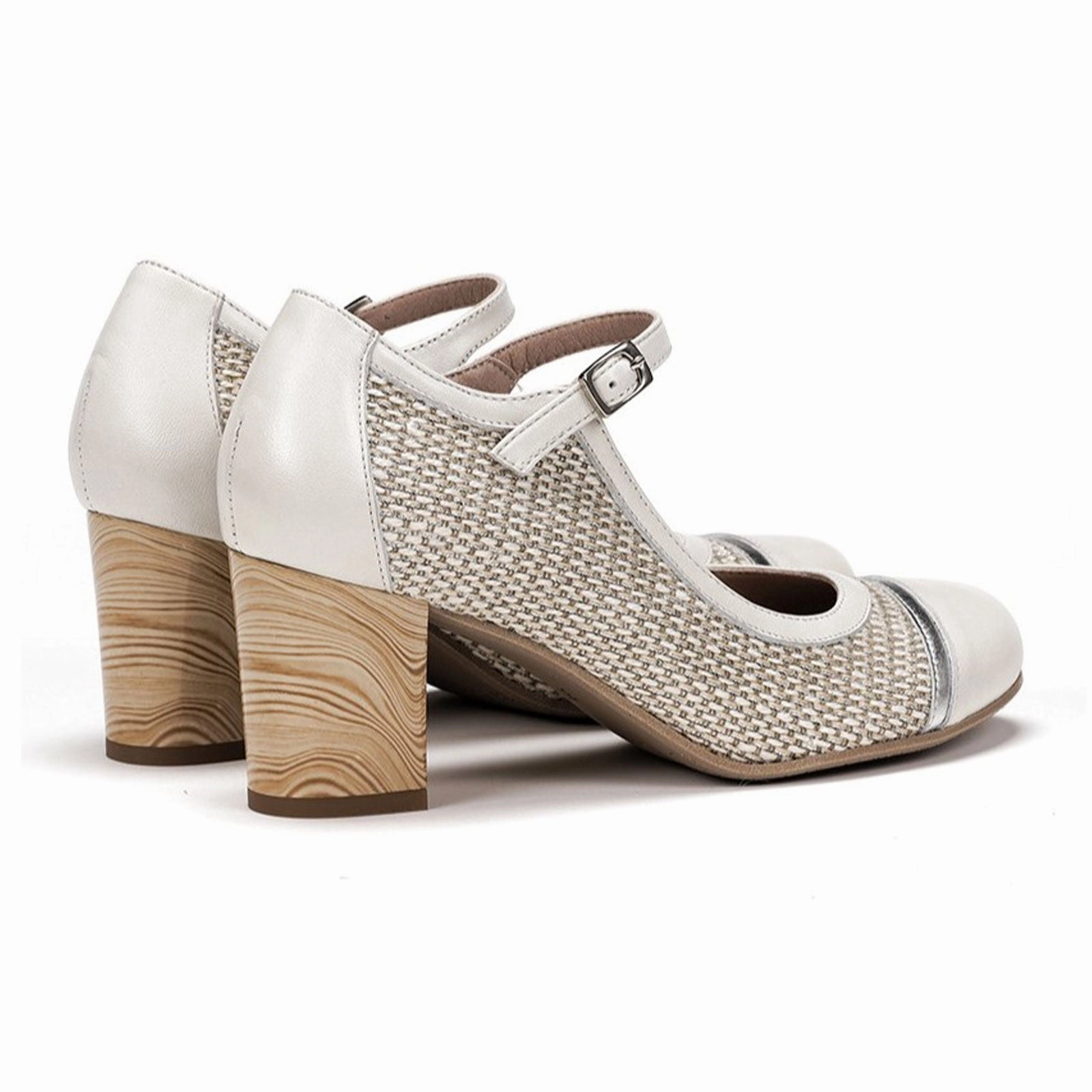 Architect Choice Party Ready Dorking Rodin D8741 Heeled Mary Jane (Women) - Cream