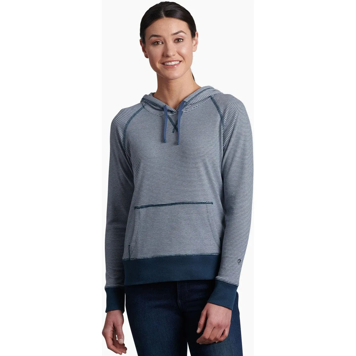 Women's Stria Pullover Hoody Sporty Top
