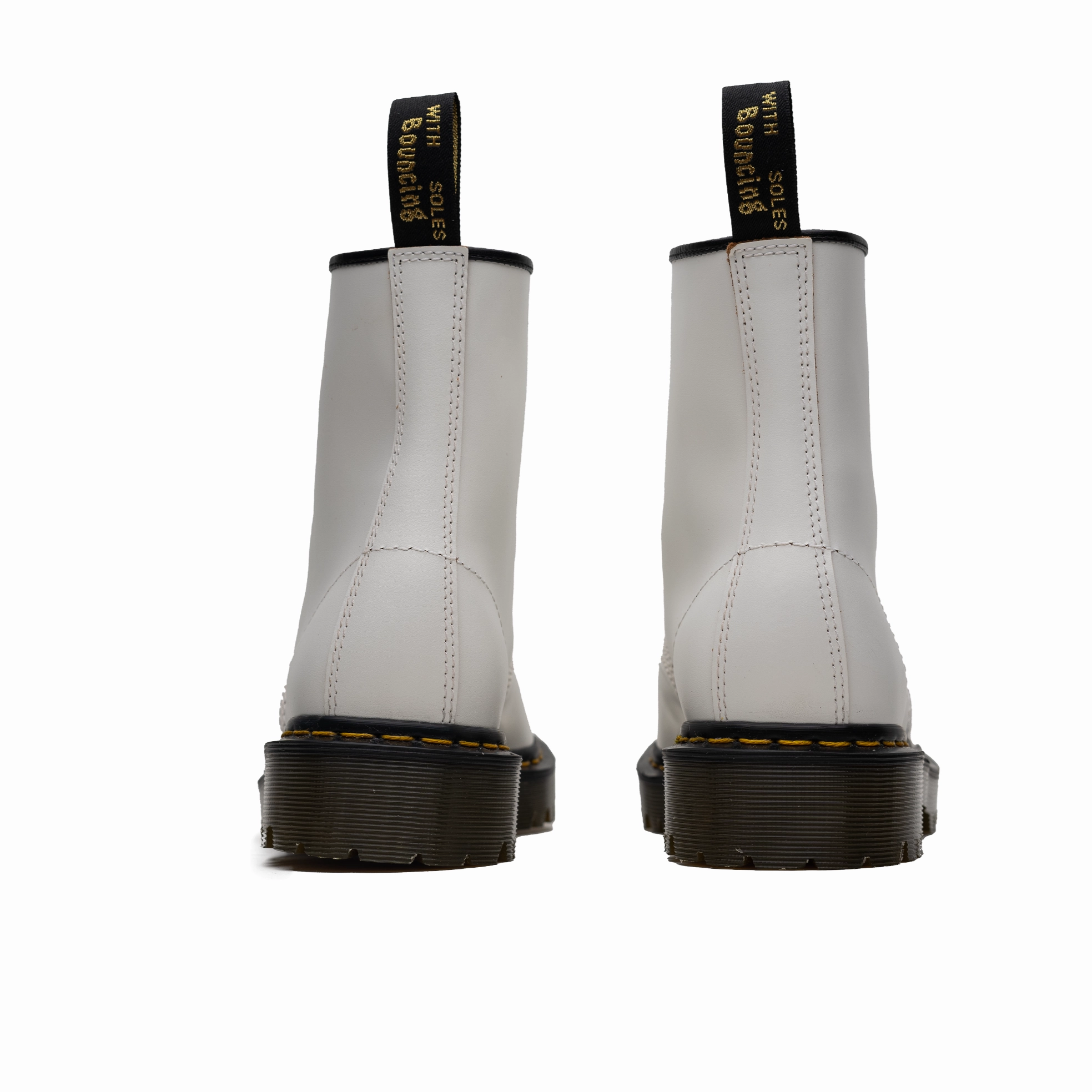 Sole Power Dr. Martens 1460 Bex Toe Cap - White Quilon