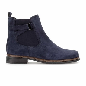 Gabor 670 Nolene Ankle Boot (Women) - Marine Dreamvelour Smart Shoes