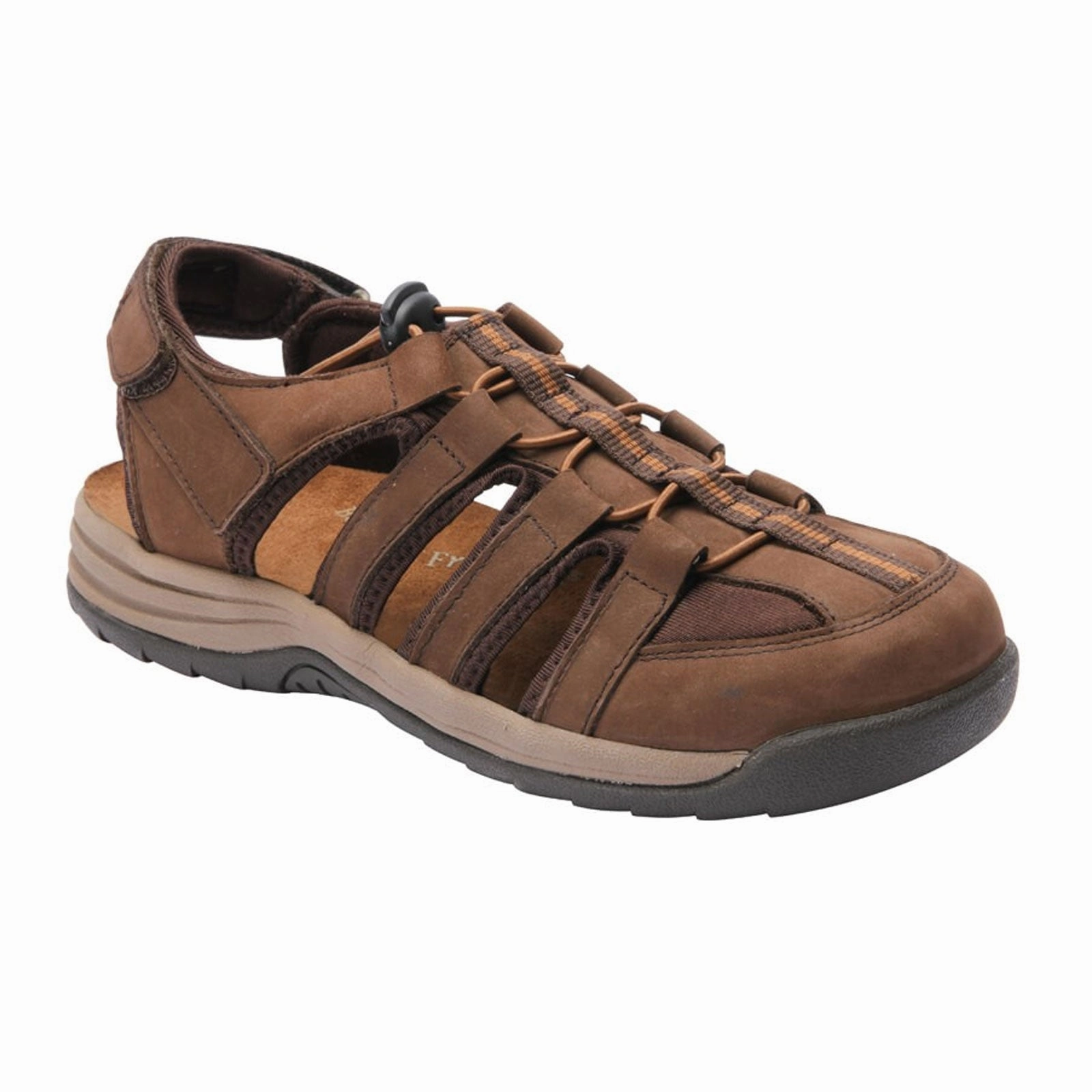 Breathable Ventilation Drew Element Backstrap Sandal (Women) - Brown Nubuck Leather