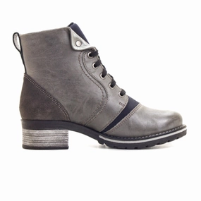 Hand-Burnished Dromedaris Karissa Neoprene Ankle Boot (Women) - Slate