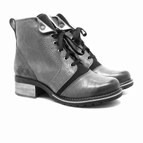 Dromedaris Karissa Neoprene Ankle Boot (Women) - Slate Smooth Motion Practical Comfort Shoes