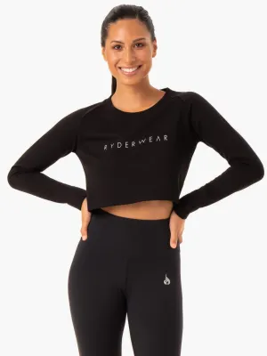 Staples Cropped Sweater - Black Road Trip suitable for trade shows