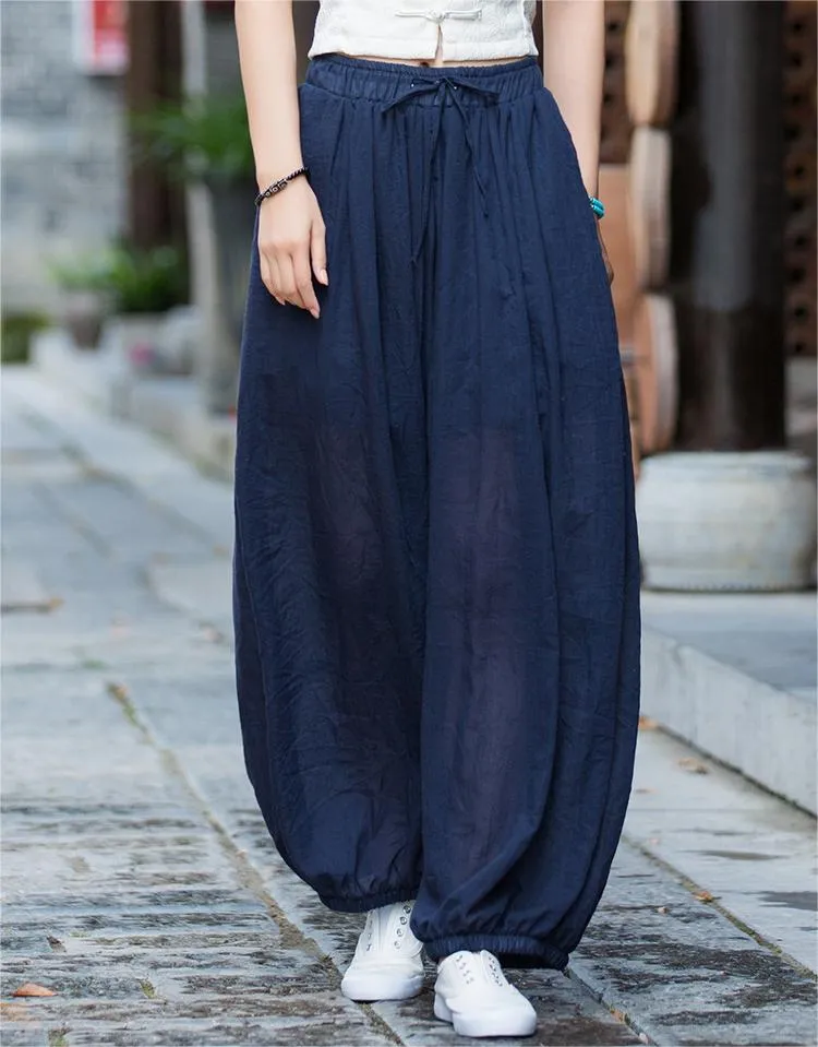 Urban Cool Women Lightweight Comfort Loose Lantern Pants