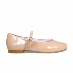 Chic Walking Shoes London: Blush Patent Leather