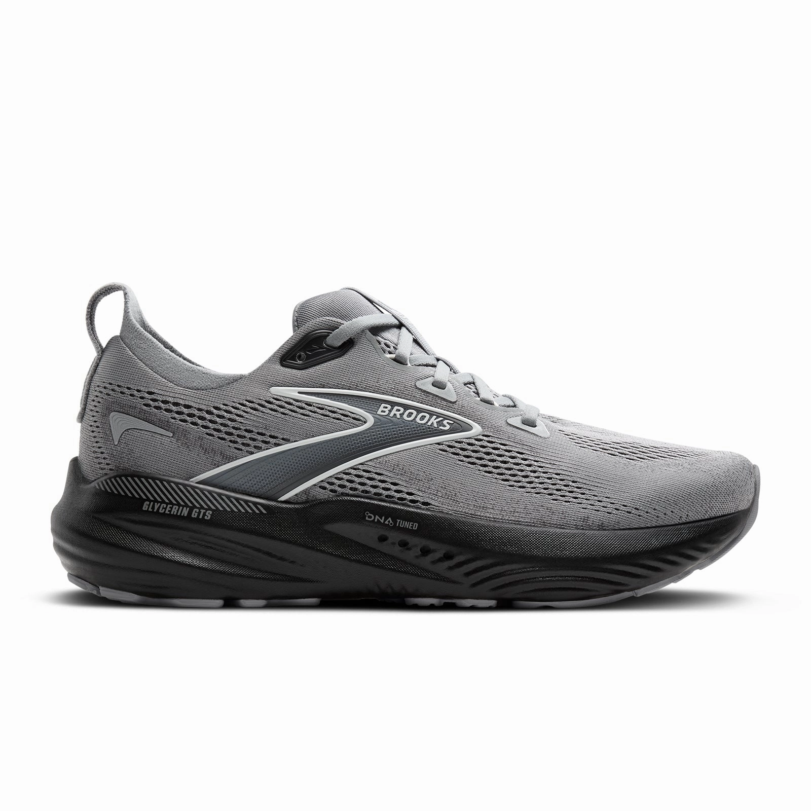 Brooks Glycerin GTS 22 Running Shoe (Men) - Primer Gray/Ebony/Bluewash Ground Sure Smart Padding