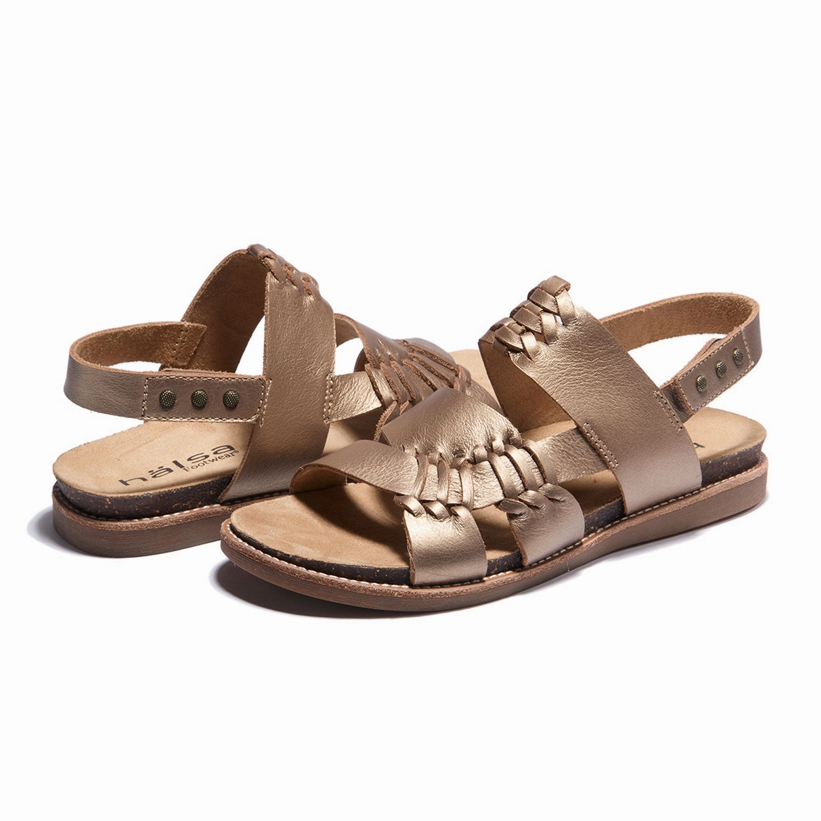 Halsa Bella Backstrap Sandal (Women) - Bronze Gel Padding