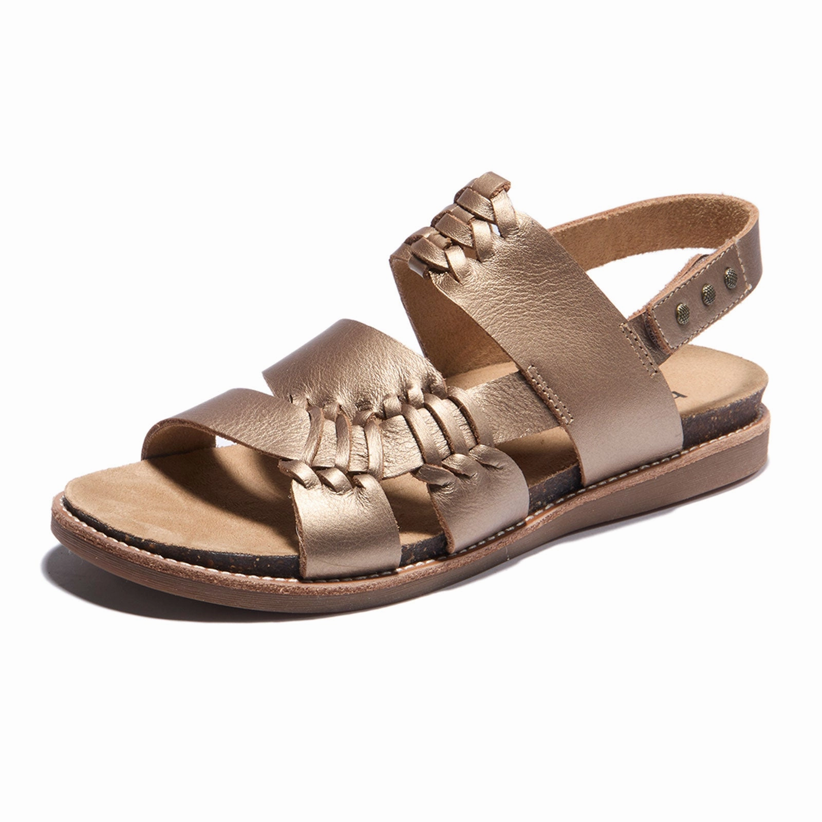 Halsa Bella Backstrap Sandal (Women) - Bronze cushioned collar