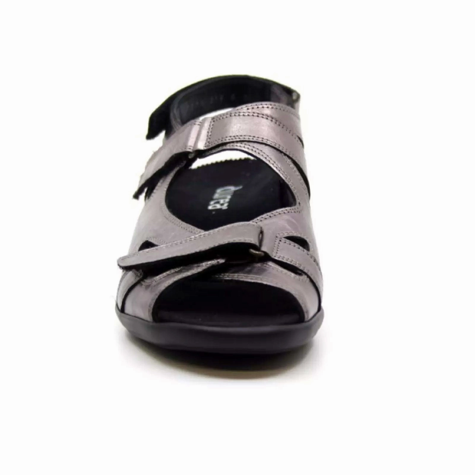 Comfortable Tongue Comfort Padding Durea Diana Backstrap Sandal (Women) - Pewter Metallic