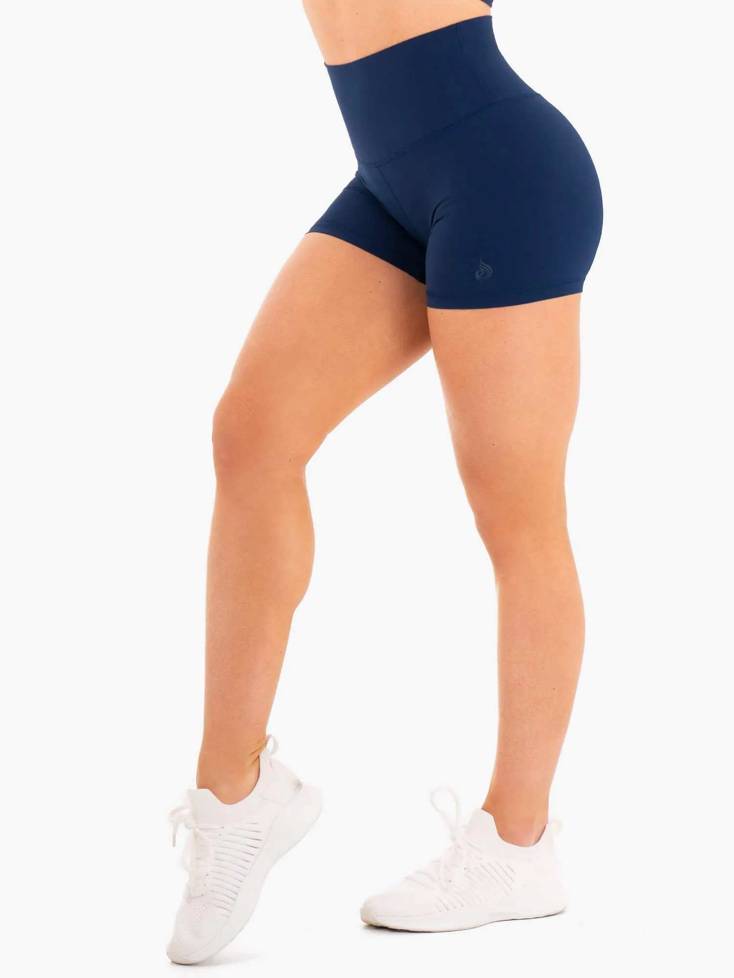 fitness industry budget-friendly NKD High Waisted Shorts - Navy