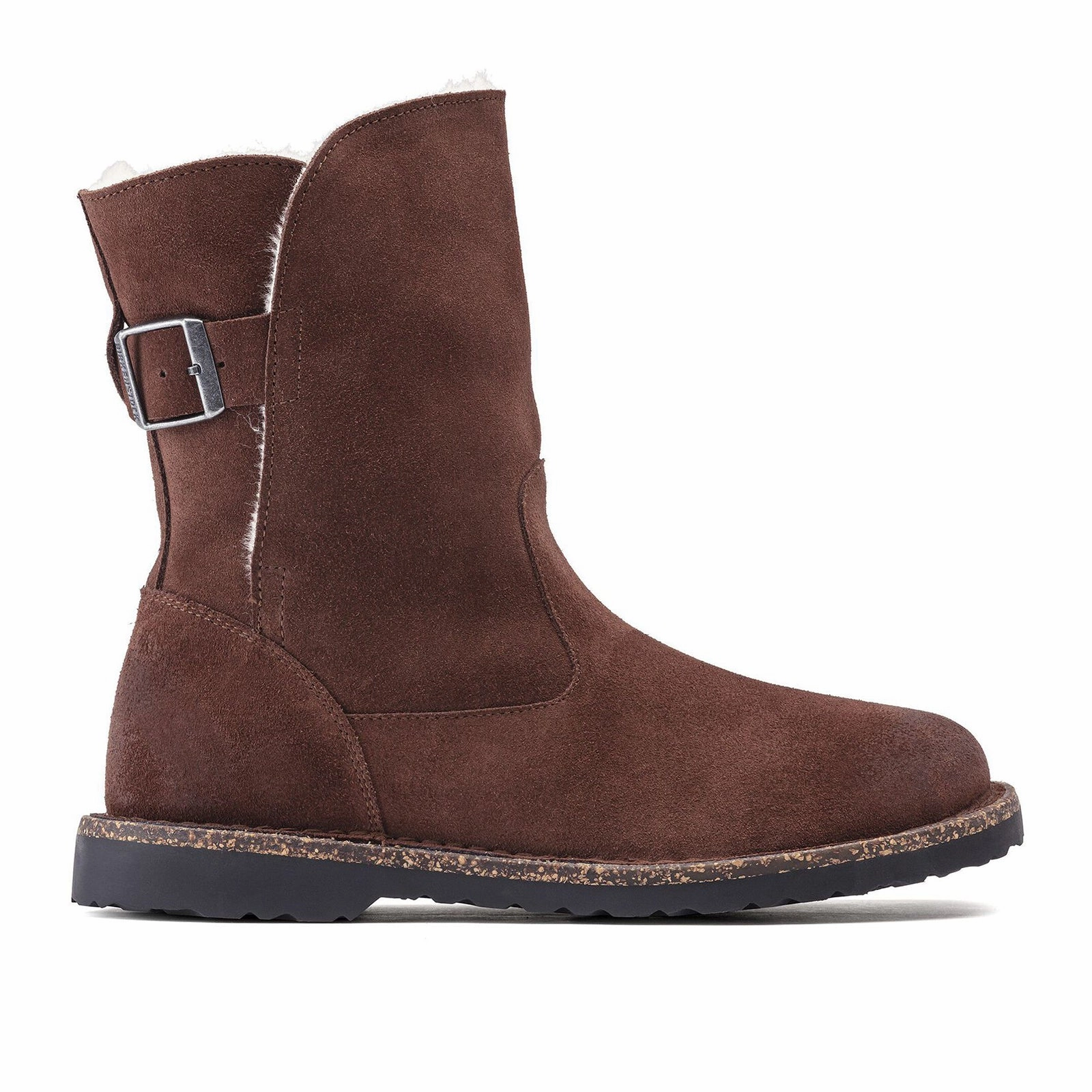 Fresh Dash Birkenstock Uppsala Boot (Women) - Espresso Suede/Natural Shearling