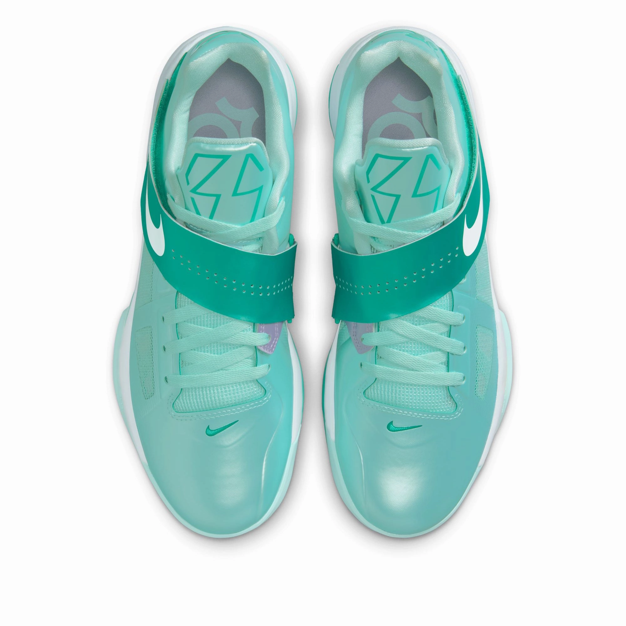 Sole Neat Stylish Leather Nike Zoom KD IV 'Easter' - Mint Candy/White