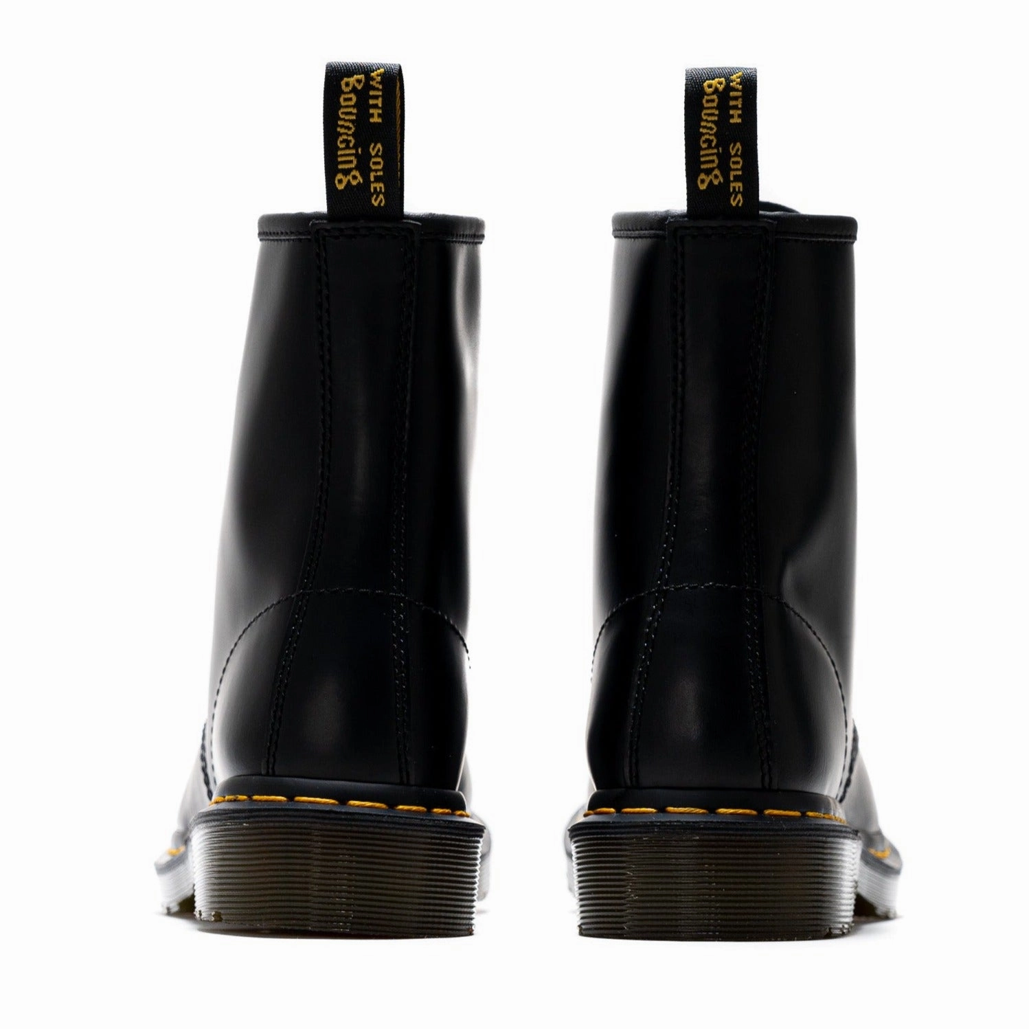 Women's Dr. Martens 1460 Smooth Leather Boot - Black Open Walk Heel Care