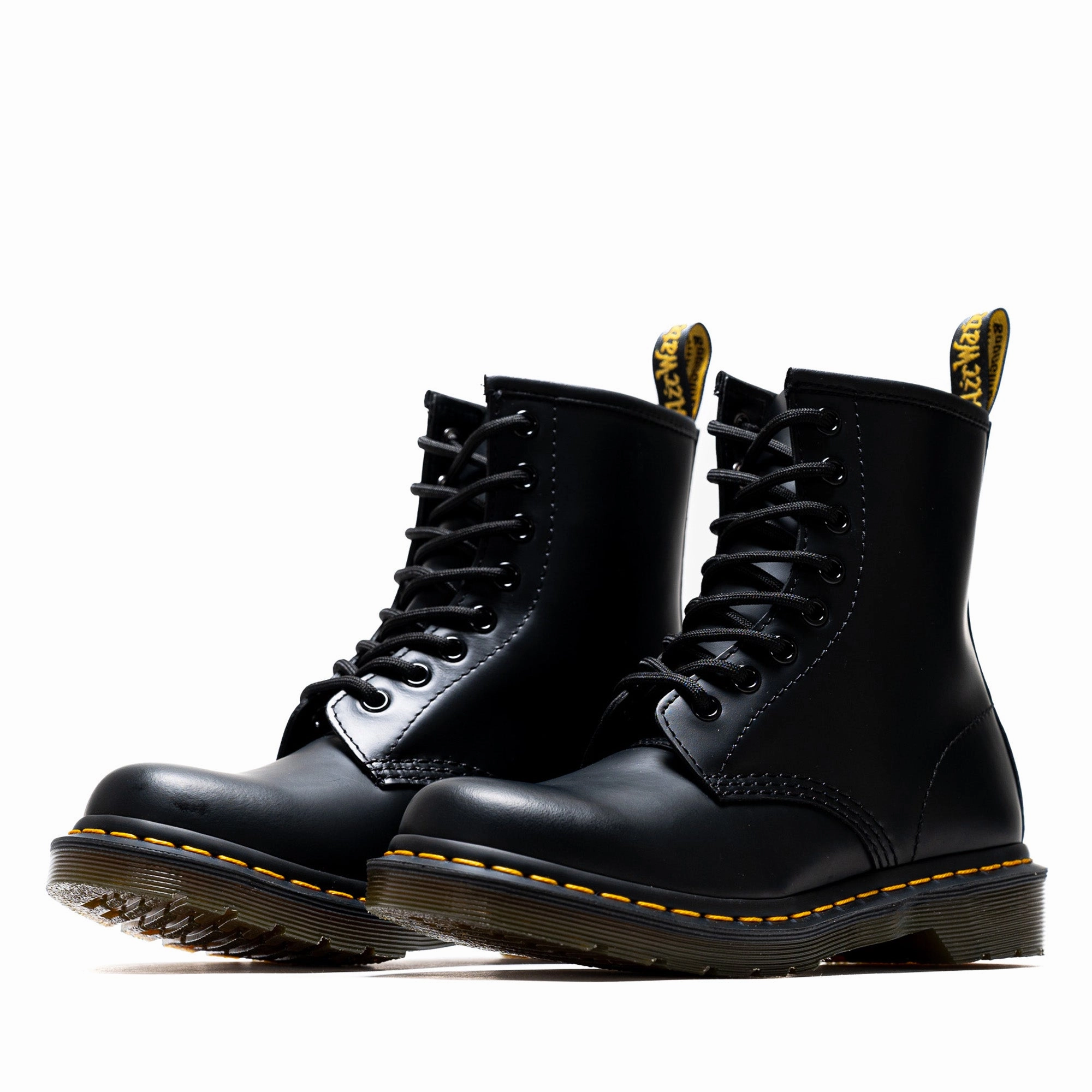 Women's Dr. Martens 1460 Smooth Leather Boot - Black Shock Absorbing