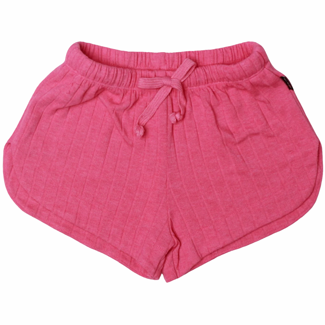 Sweet Easy Rib Shorts - Barbie Pink