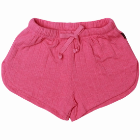 Easy Rib Shorts - Barbie Pink Washable