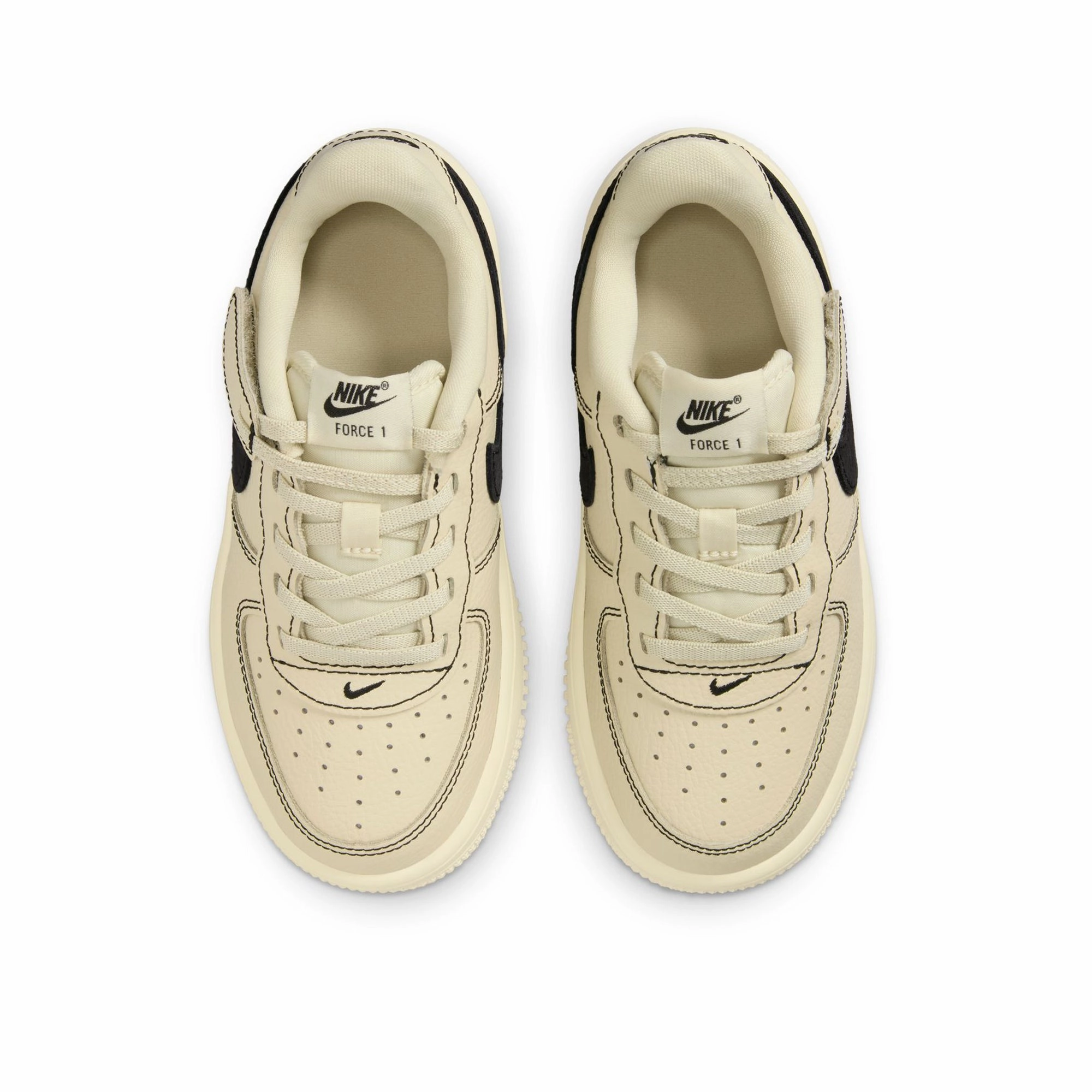 Casual Style Sunrise Walk Nike Force 1 Low LV8 EasyOn (PS) - Light Khaki/Black