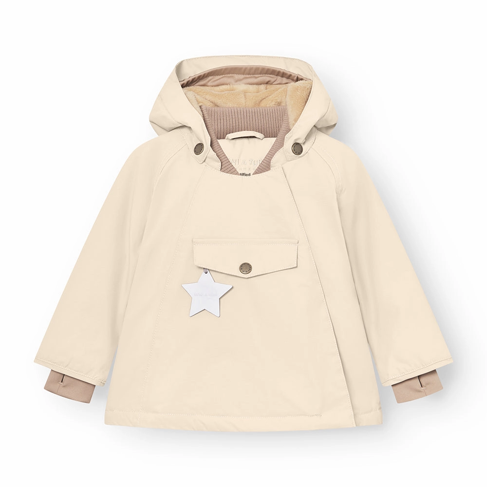 >MINI A TURE Kids WANG Winter Jacket - Angora Cream Hiking clothes for kids Party - Wear
