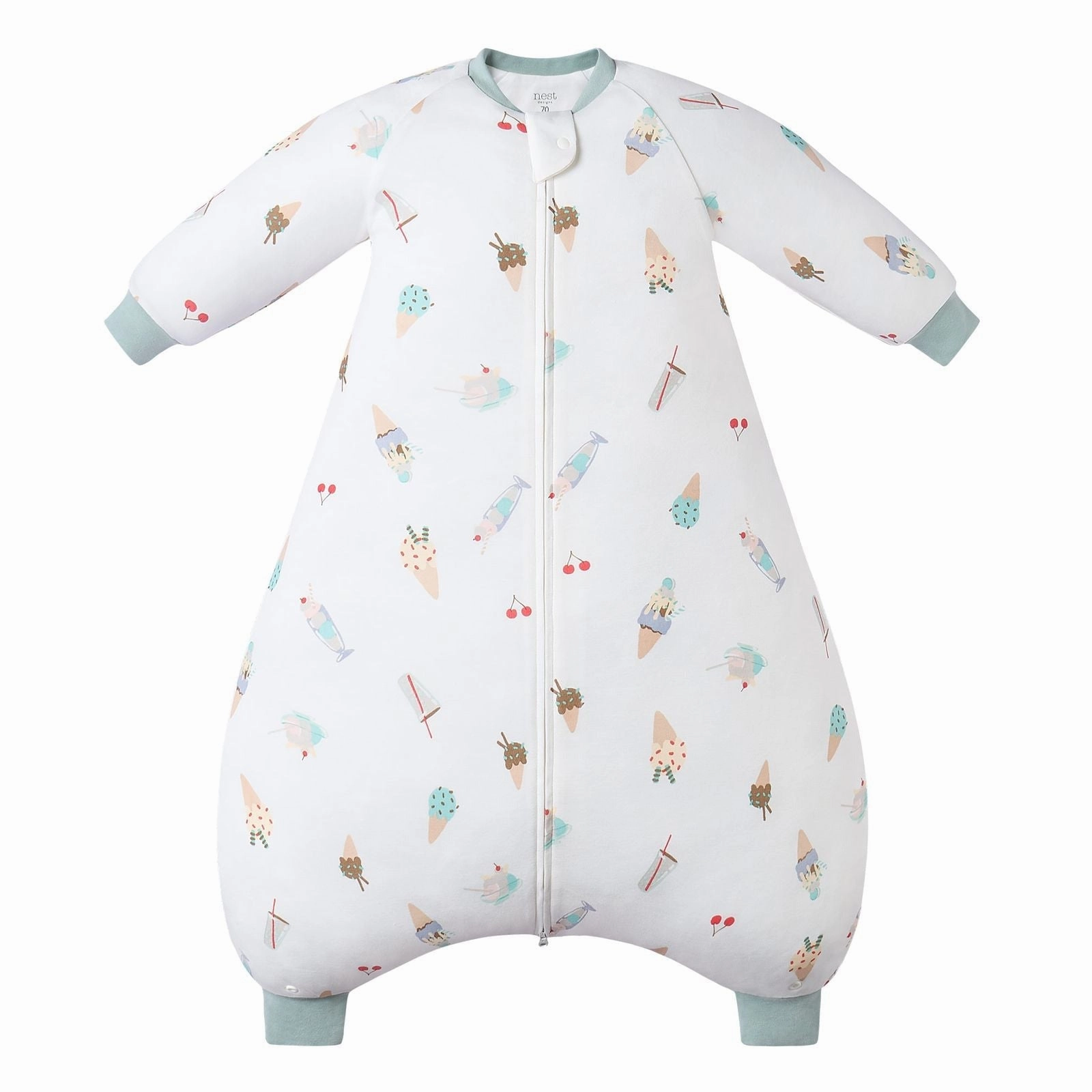 best - selling Nest Designs Baby 1.0 TOG Convertible Sleep Bag (Avocado Bamboo) - Ice Cream Summer