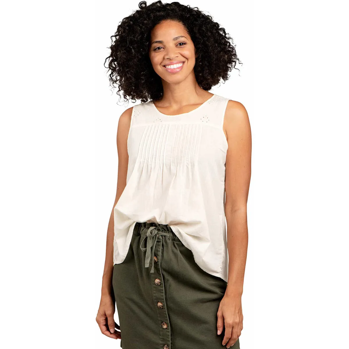 Women's Willet Pintuck Tank Layered Collar System RecycledBlend