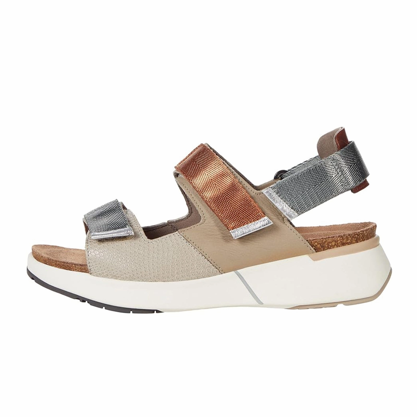 Naot Odyssey Active Sandal (Women) - Tan Grey/Ivory Woven Breathable fabric