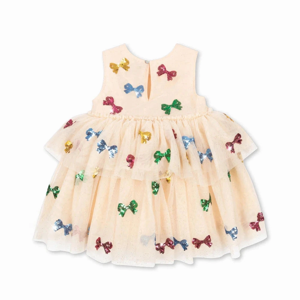 Large Pastel colored kids' wear Konges Sloejd Kids Girl Yvonne Fairy Dress - Bow