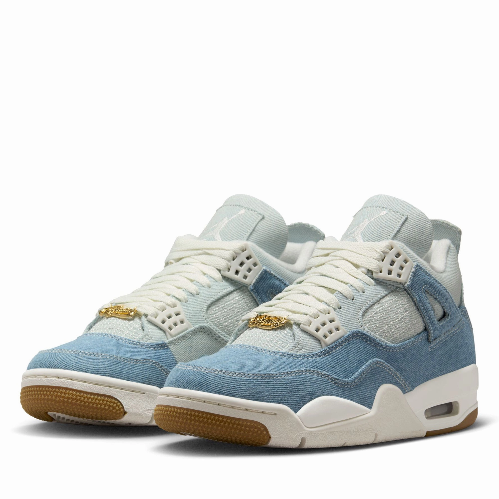Fashionable Design Women's Air Jordan 4 Retro Tex 'Worn Blue' - Sail/Denim