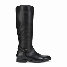 Vionic Rochelle Tall Boot (Women) - Black Leather Yacht Club Neat Guard