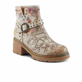 L'Artiste Branchout Ankle Boot (Women) - Beige Multi Quick Move Neat Walk