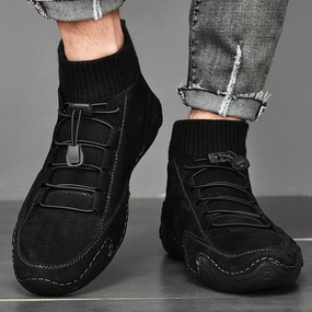 Men Soft Non Slip Driving Leather Shoes Fast Walk